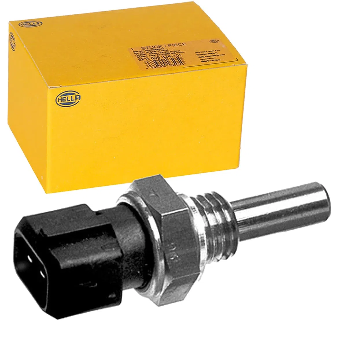 HELLA 6PT 009 107-501 Sensor, temperatura del refrigerante - 12V - 2polos - atornillado - con junta
