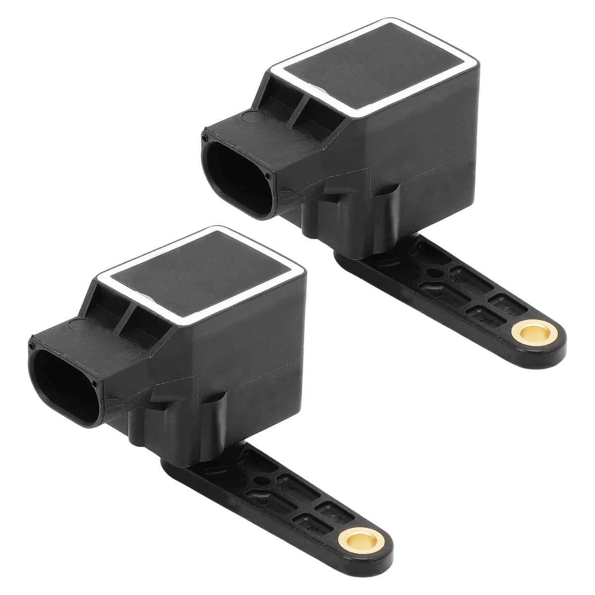 2 sensores de nivel de suspensión neumática para BMW E46 Serie 5 E39 E60 E61 E38 E65 E66 E67 X3 E83 X5 E53 E46 M5 E60 E61 E85 E86 E89 1994-2018 Sensor de altura de nivel Parte delantera