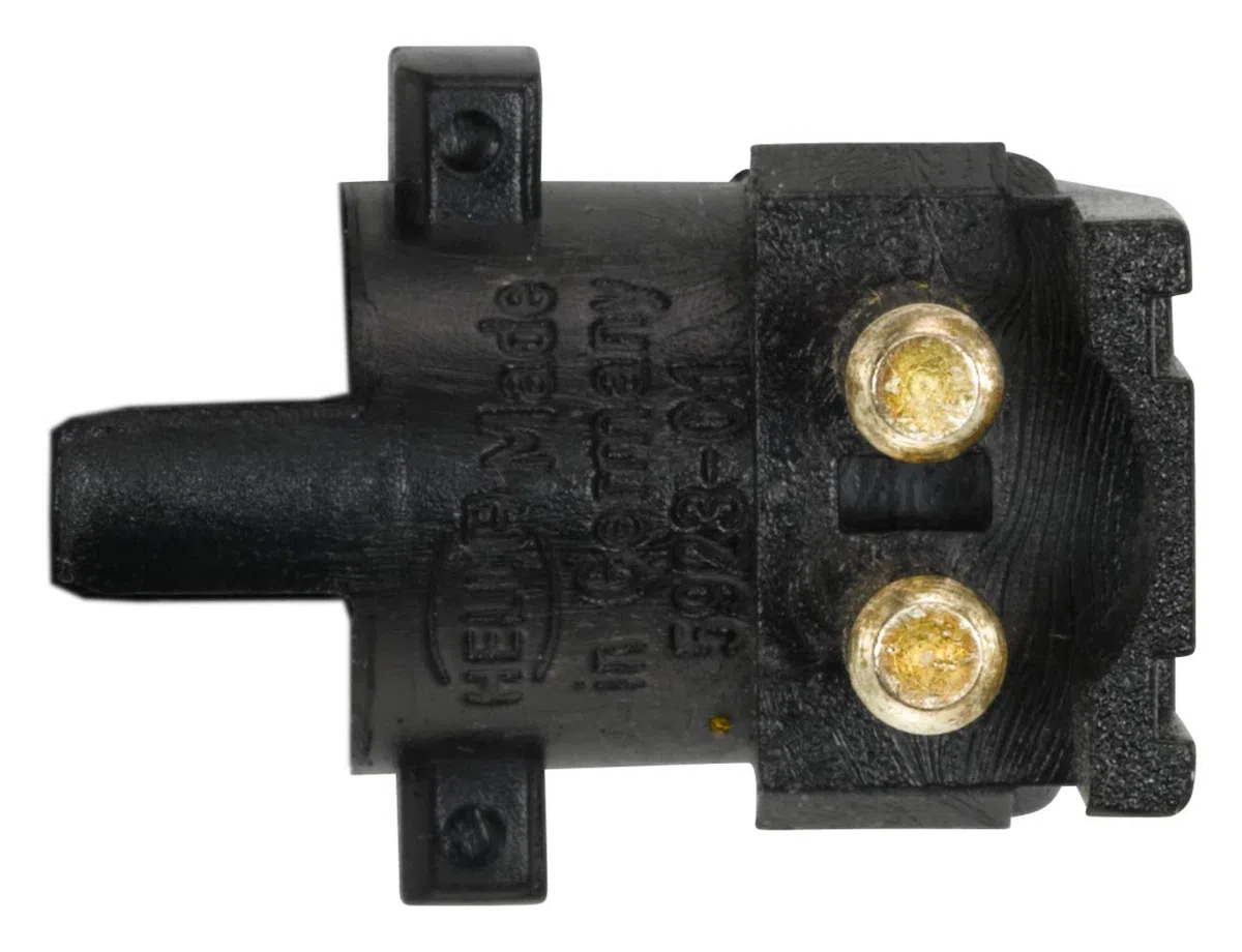 HELLA 6PR 005 923-061 Interruptor de nivel, indicador bajo nivel refrigerante - 12V - Número de conexiones: 2 - Conector redondo - Altura: 86.7mm - Color de carcasa: negro