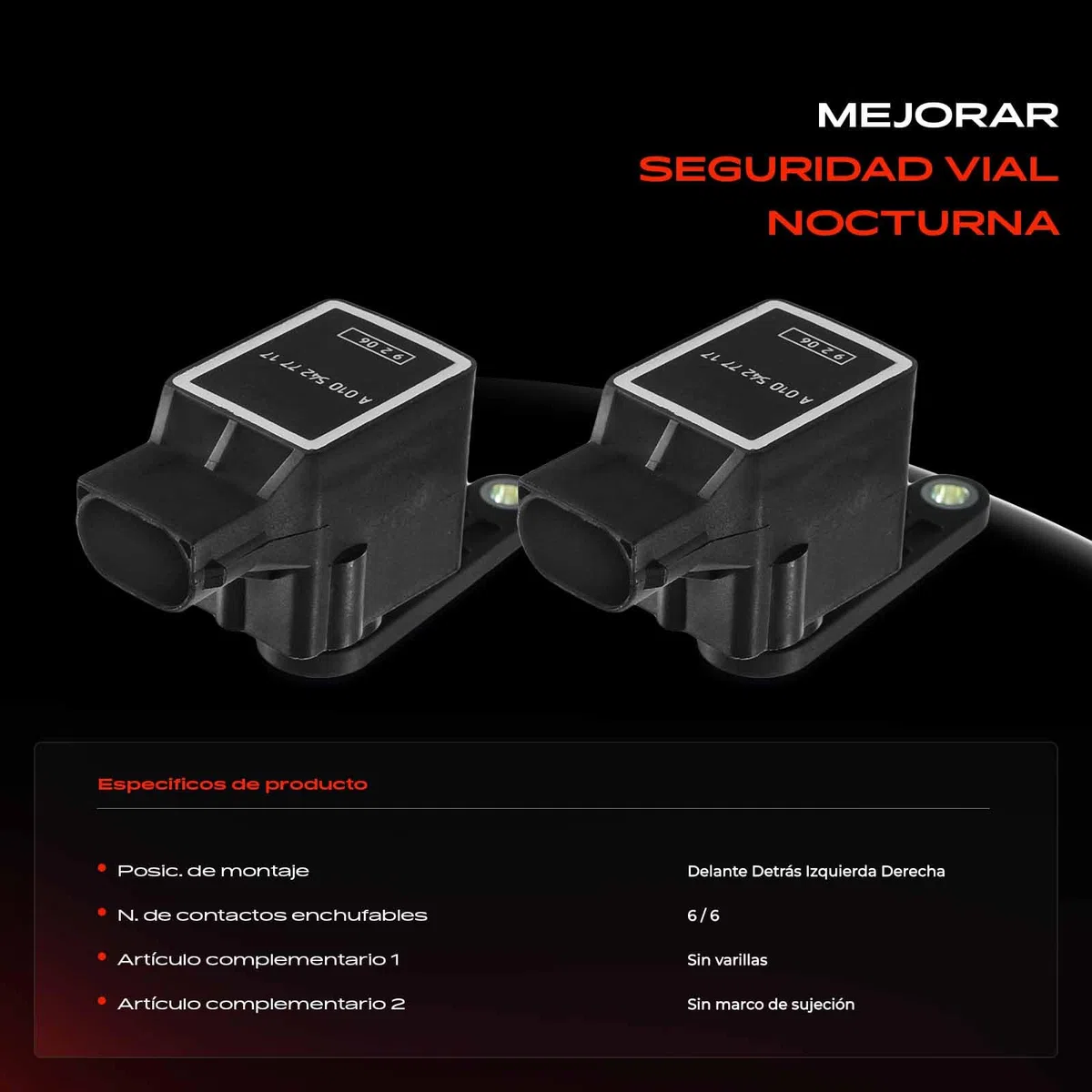 Frankberg Sensor de nivel Sensor de altura Sensor Suspensión neumática Compatible con SLK R171 Clase S V221 W221 Clase M W164 Clase E W211 Clase E T-Model S211 Replace# 105427717