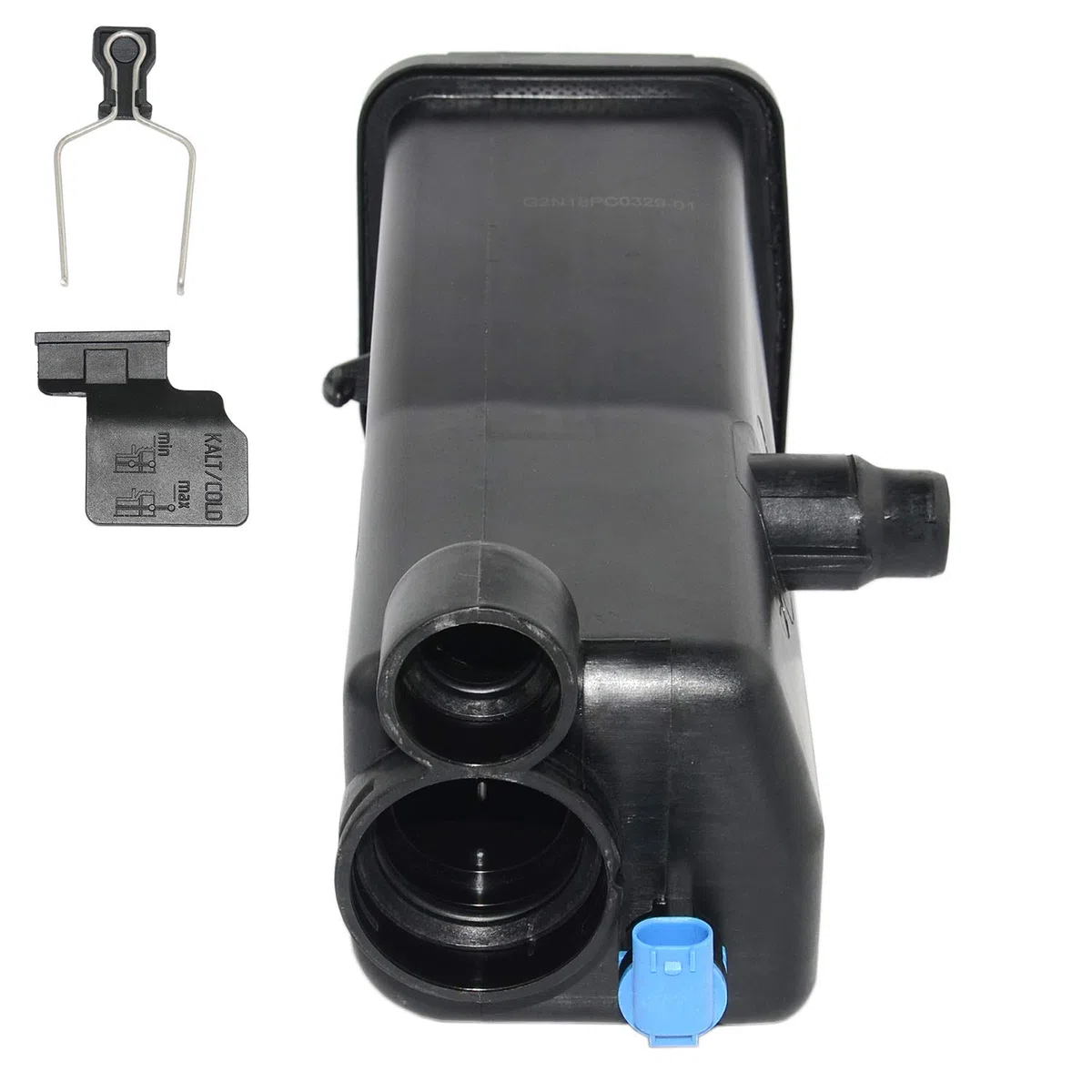 Bisenya Tanque de refrigerante de expansión con sensor compatible con 3 series E46 X3 E83 X5 E53 Z4 E85 1998-2011#17117573781 17137573781 17137787039 17132247553