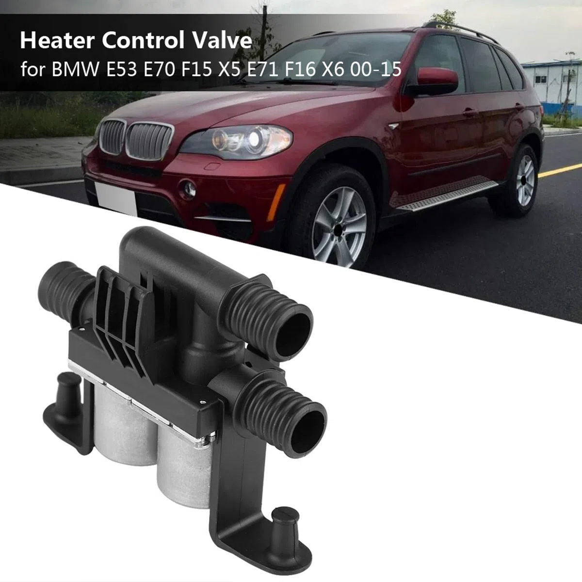 Válvula de Control del Calentador para BMW X5 X6, Repuesto OE 64116910544, Válvula de Calefacción de Hierro, Mejora la Eficiencia del Motor
