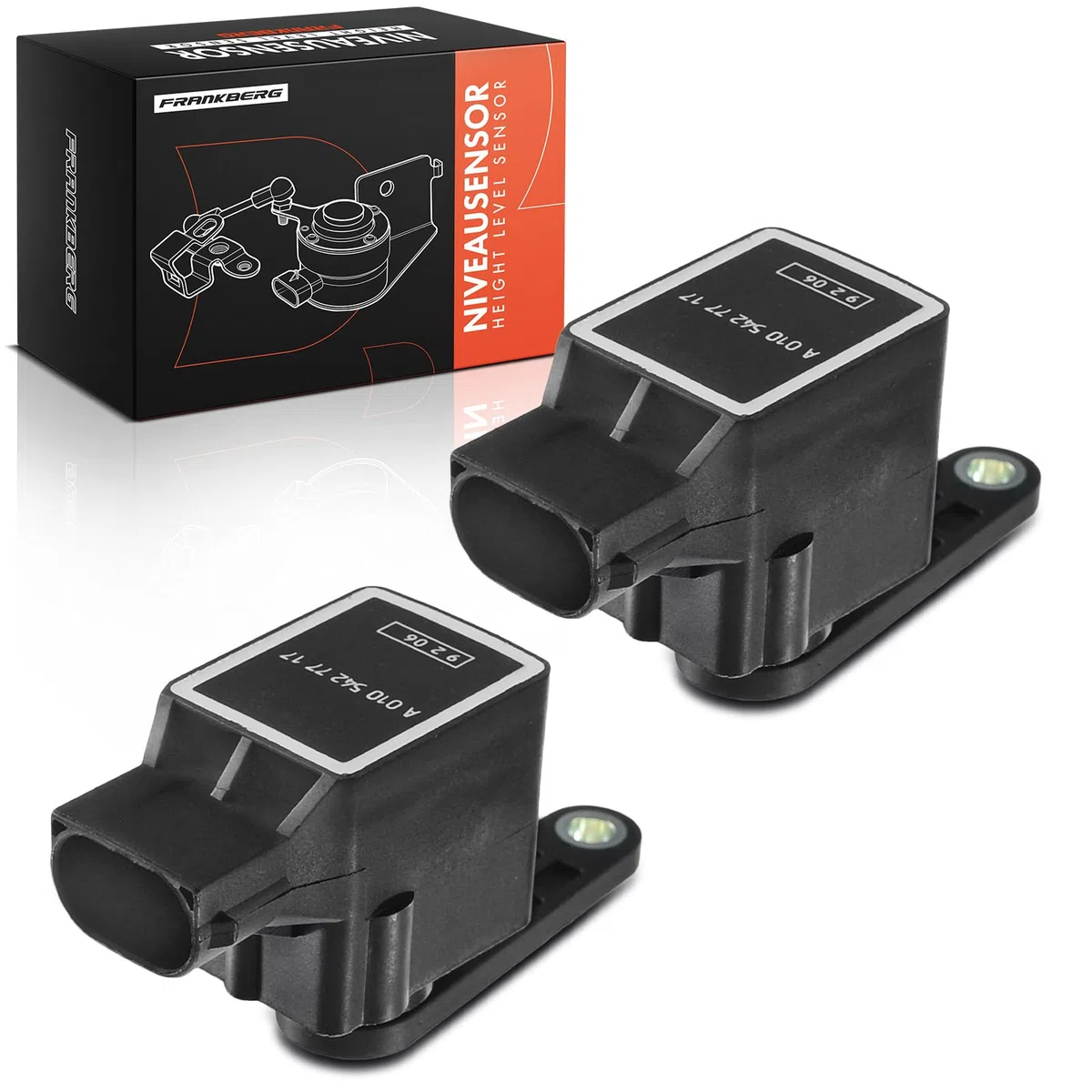 Frankberg Sensor de nivel Sensor de altura Sensor Suspensión neumática Compatible con SLK R171 Clase S V221 W221 Clase M W164 Clase E W211 Clase E T-Model S211 Replace# 105427717