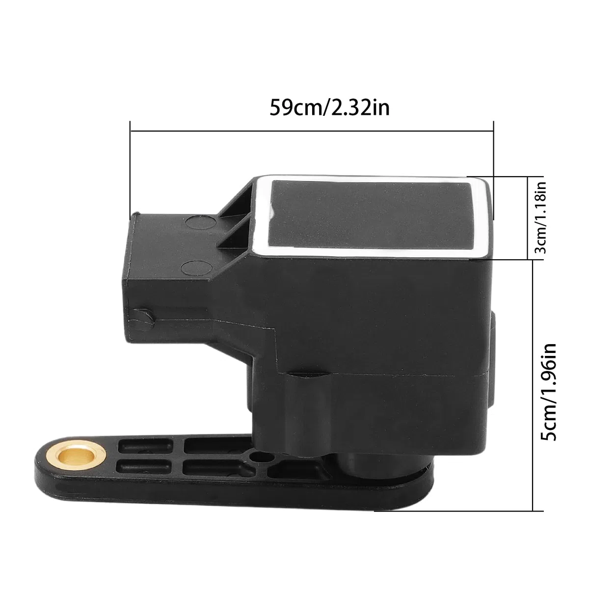 2 sensores de nivel de suspensión neumática para BMW E46 Serie 5 E39 E60 E61 E38 E65 E66 E67 X3 E83 X5 E53 E46 M5 E60 E61 E85 E86 E89 1994-2018 Sensor de altura de nivel Parte delantera