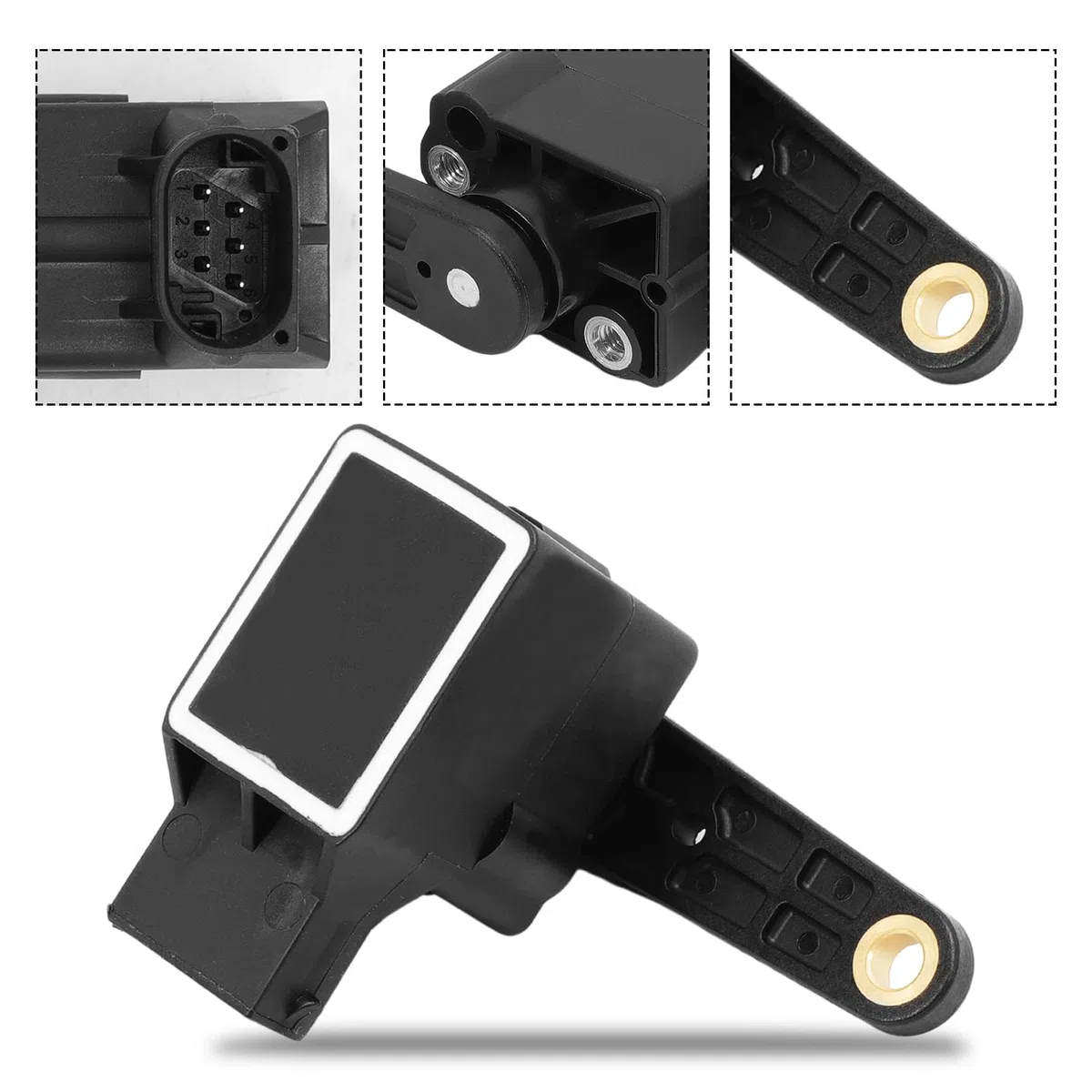 2 sensores de nivel de suspensión neumática para BMW E46 Serie 5 E39 E60 E61 E38 E65 E66 E67 X3 E83 X5 E53 E46 M5 E60 E61 E85 E86 E89 1994-2018 Sensor de altura de nivel Parte delantera